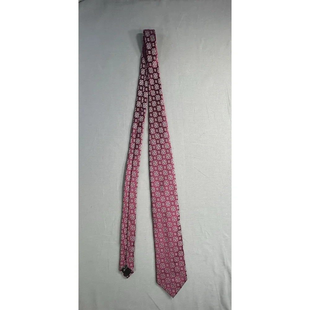 Ermenegildo‎ Zegna Floral Burgundy Men's  Dress Tie